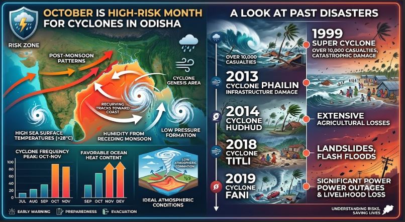 Why October Is a High-Risk Month for Cyclones in Odisha: A Look at Past Disasters